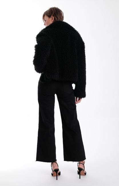 Noelle Fur Jacket - Black