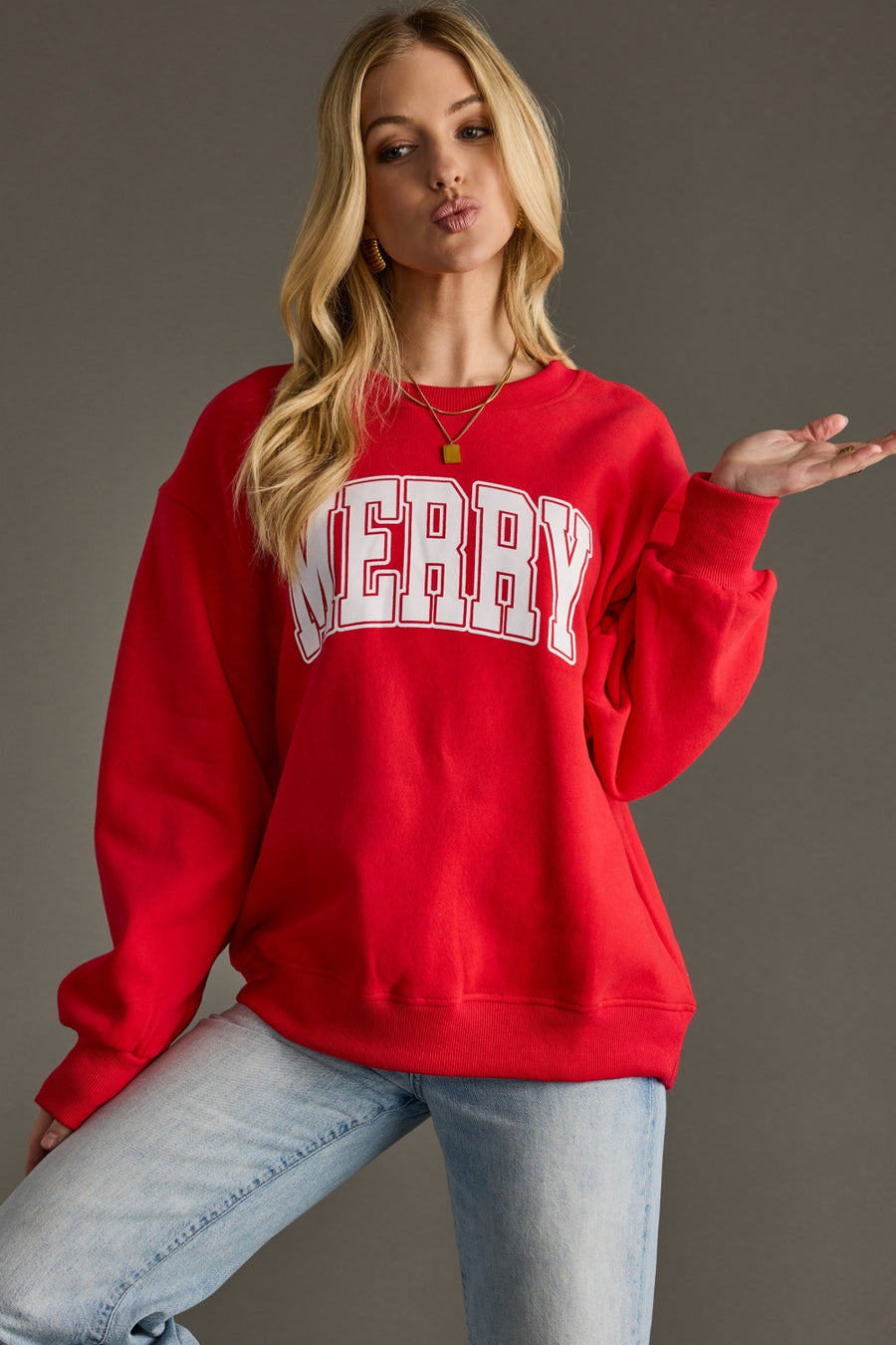 Merry Sweatshirt - Red