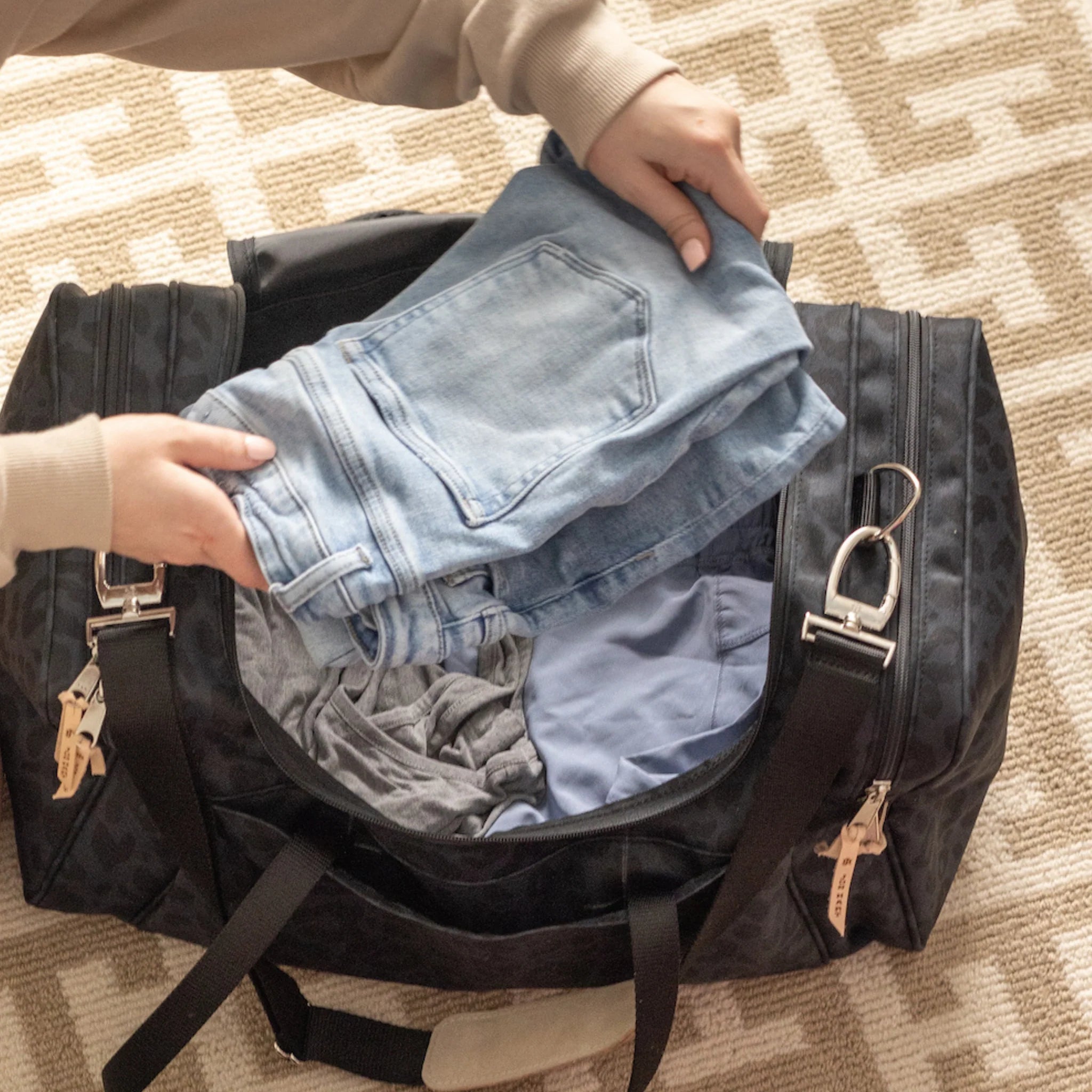 Jon Hart - Large Square Duffle - Spinout