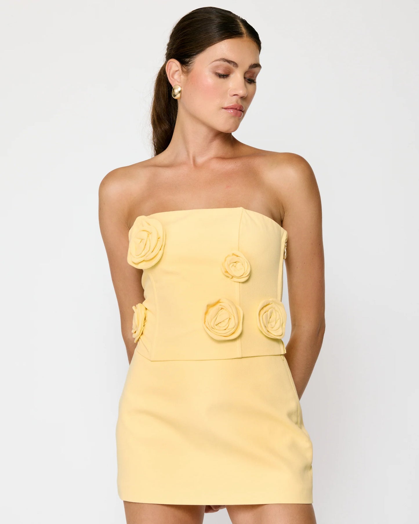 Eleodra Tube Top - Yellow