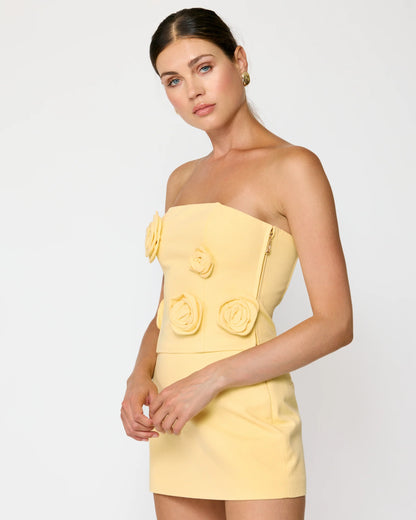 Eleodra Tube Top - Yellow