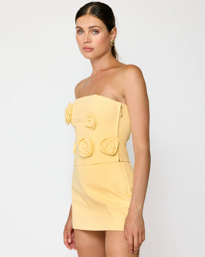 Eleodra Tube Top - Yellow