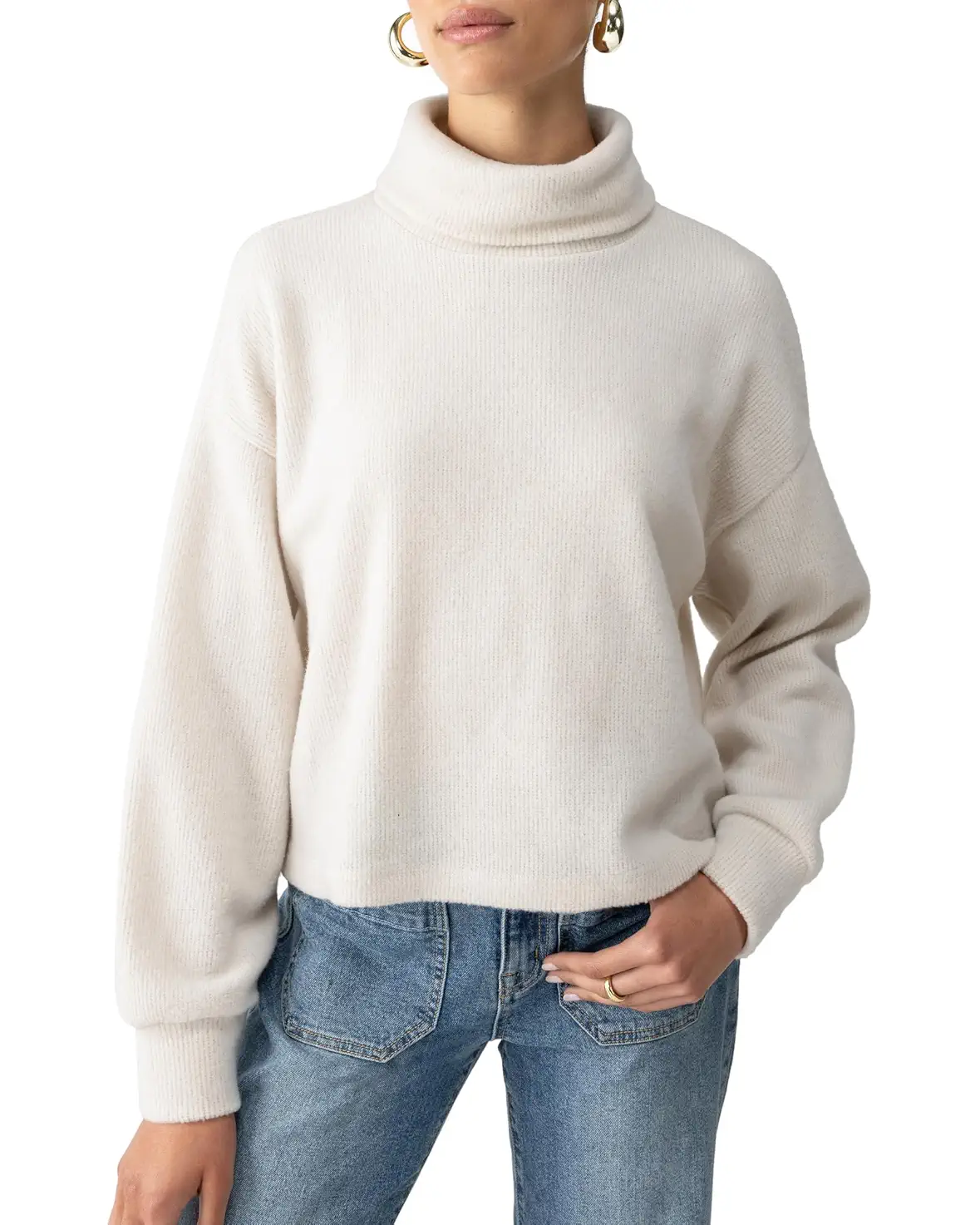 Sanctuary - Everyday Cozy Popover Knit - Toasted Almond