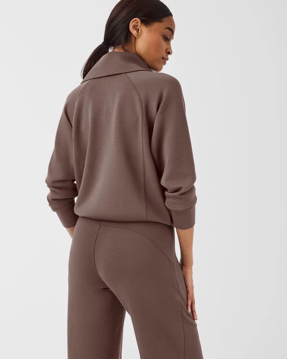 Spanx - AirEssentials Half Zip - Smoke