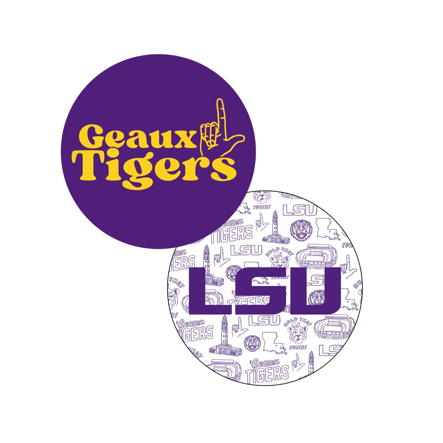 LSU Coasters Set of 50