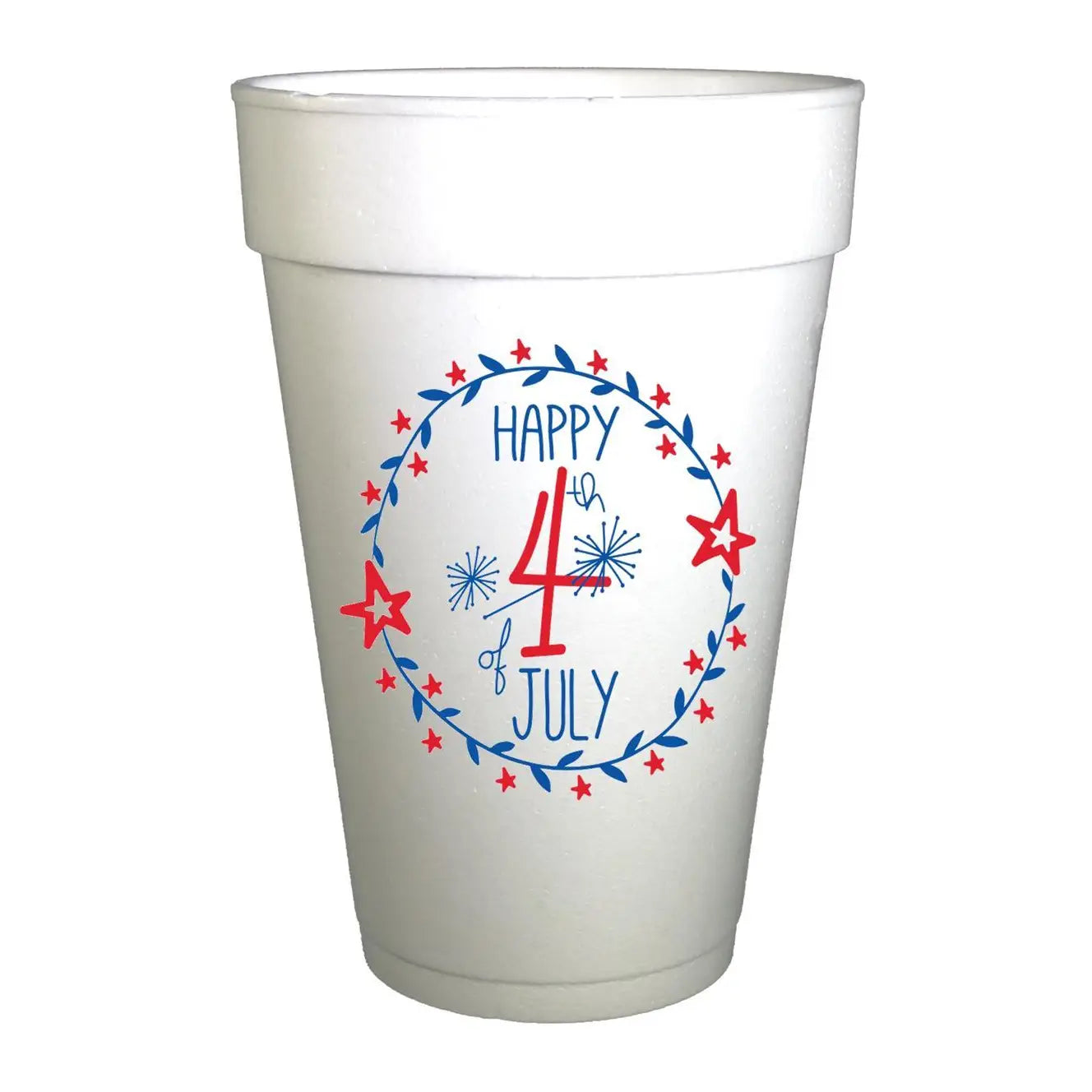 Happy July 4th Wreath Party Cups