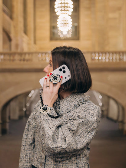 Hand-Painted Dianthus Gripcharm | Eco-Friendly