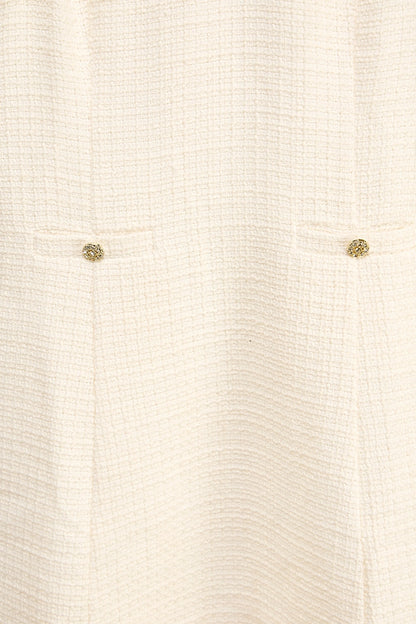 Tweed Mini Dress - Off-White