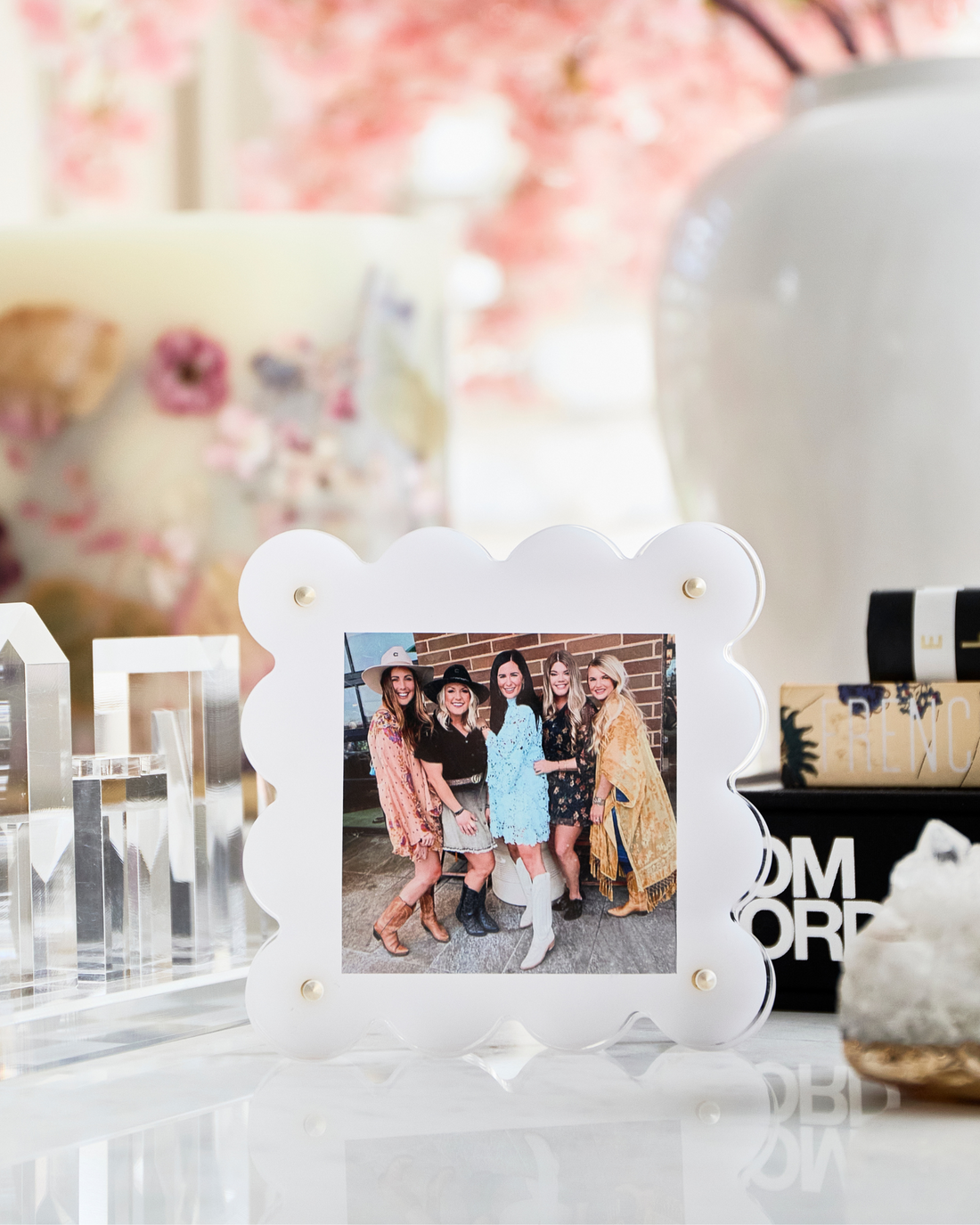 White Mini Acrylic Picture Frame