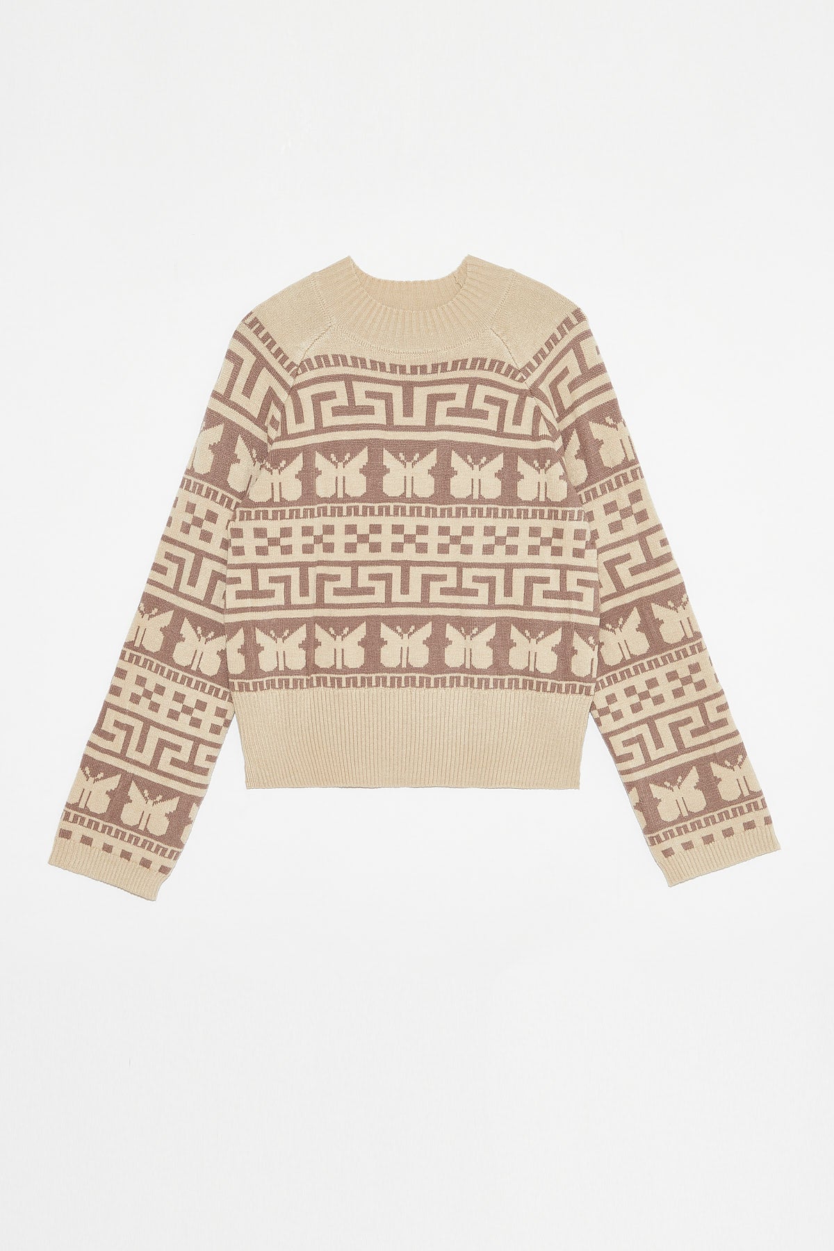 DÈLUC - Calluna Sweater - Beige Melange & Taupe