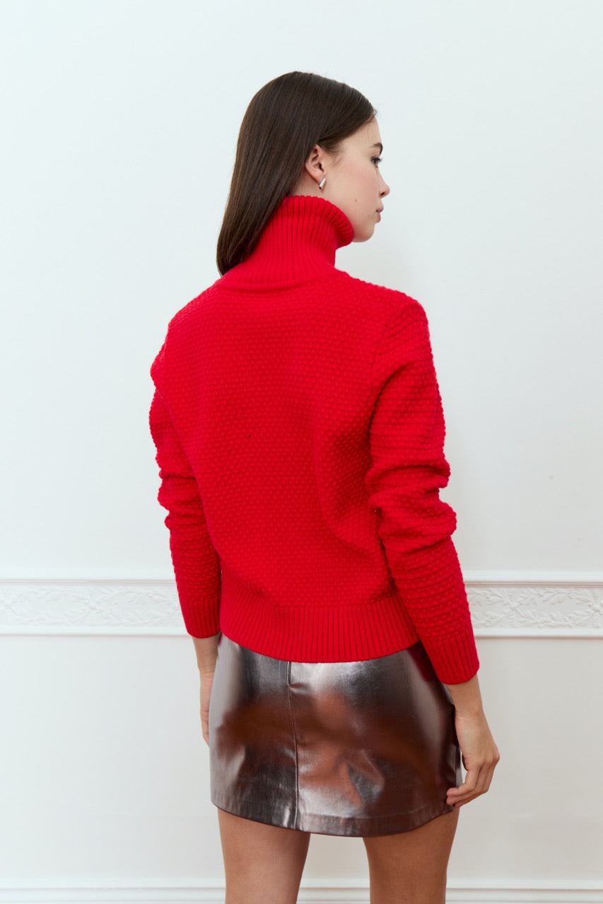 DÈLUC - Carlina Sweater - Cherry