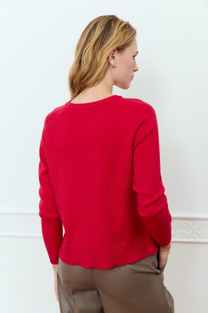 DÈLUC - Begonia Sweater - Cranberry