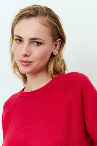 DÈLUC - Begonia Sweater - Cranberry