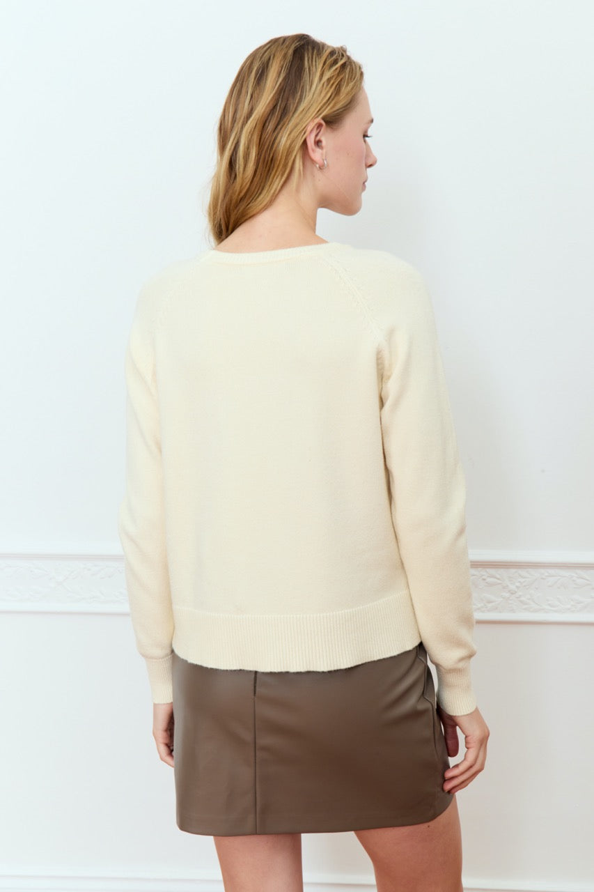 DÈLUC - Begonia Sweater - Ecru