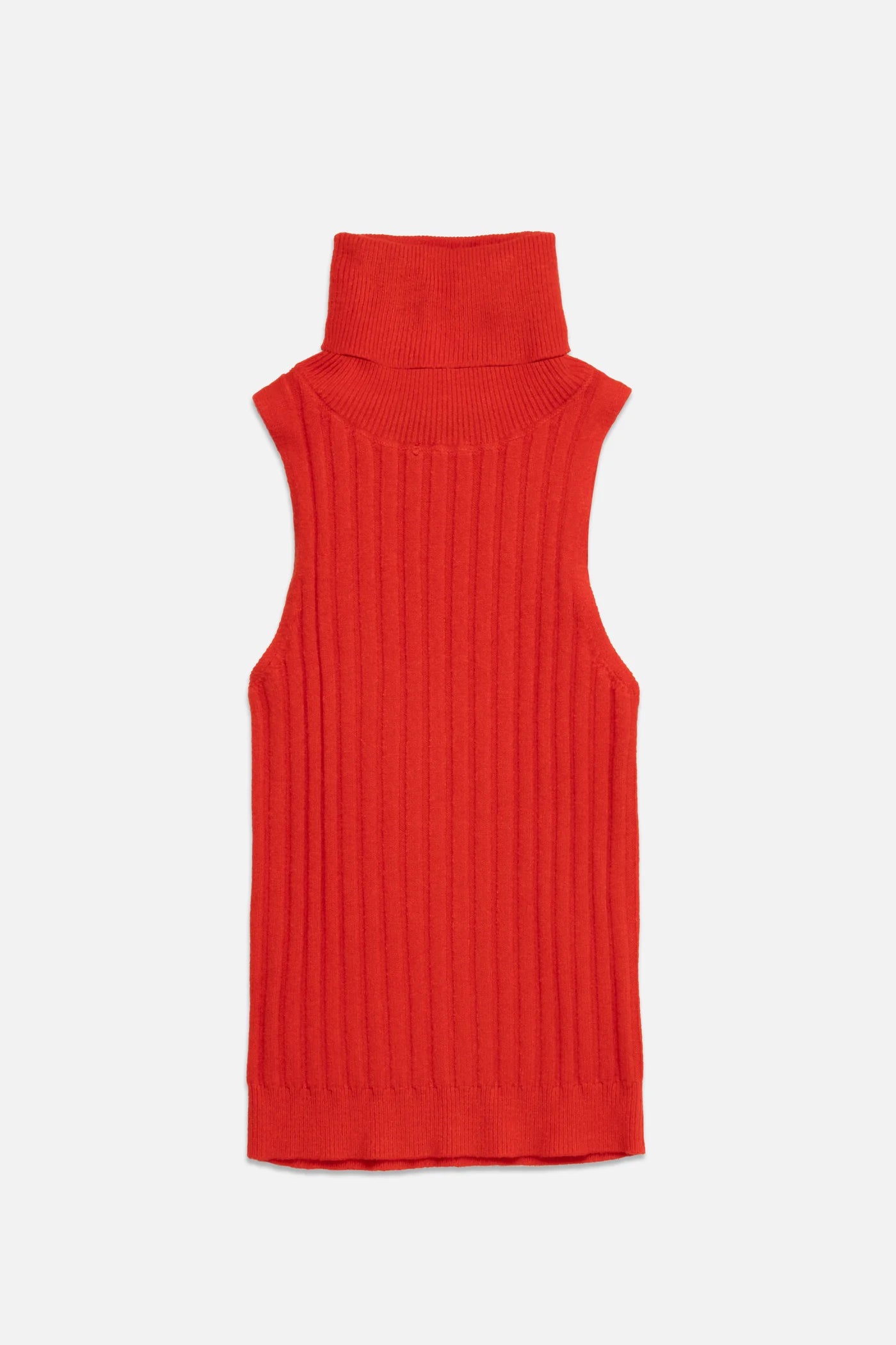 Ben Turtleneck Knit Top - Red