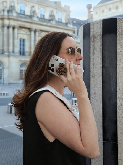 Hand-Painted Heart Gripcharm | Eco-Friendly | Leopard