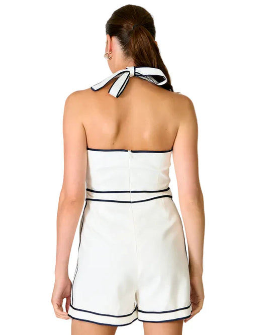 Anchor Romper - White