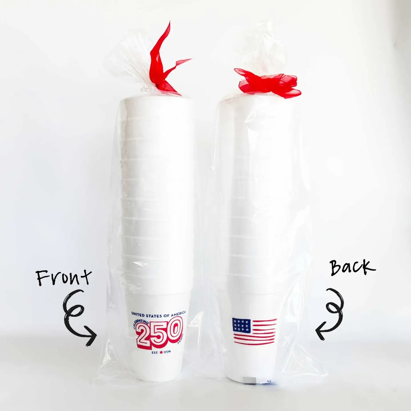 Celebrating 250 Years USA Foam Cups (10 Ct)