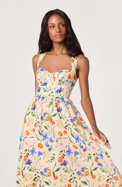 Beryl Dress - Bright Bloom Floral