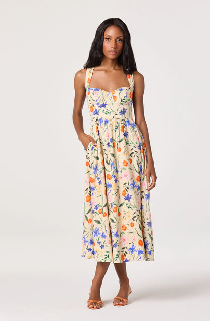 Beryl Dress - Bright Bloom Floral