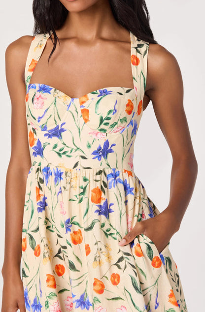 Beryl Dress - Bright Bloom Floral