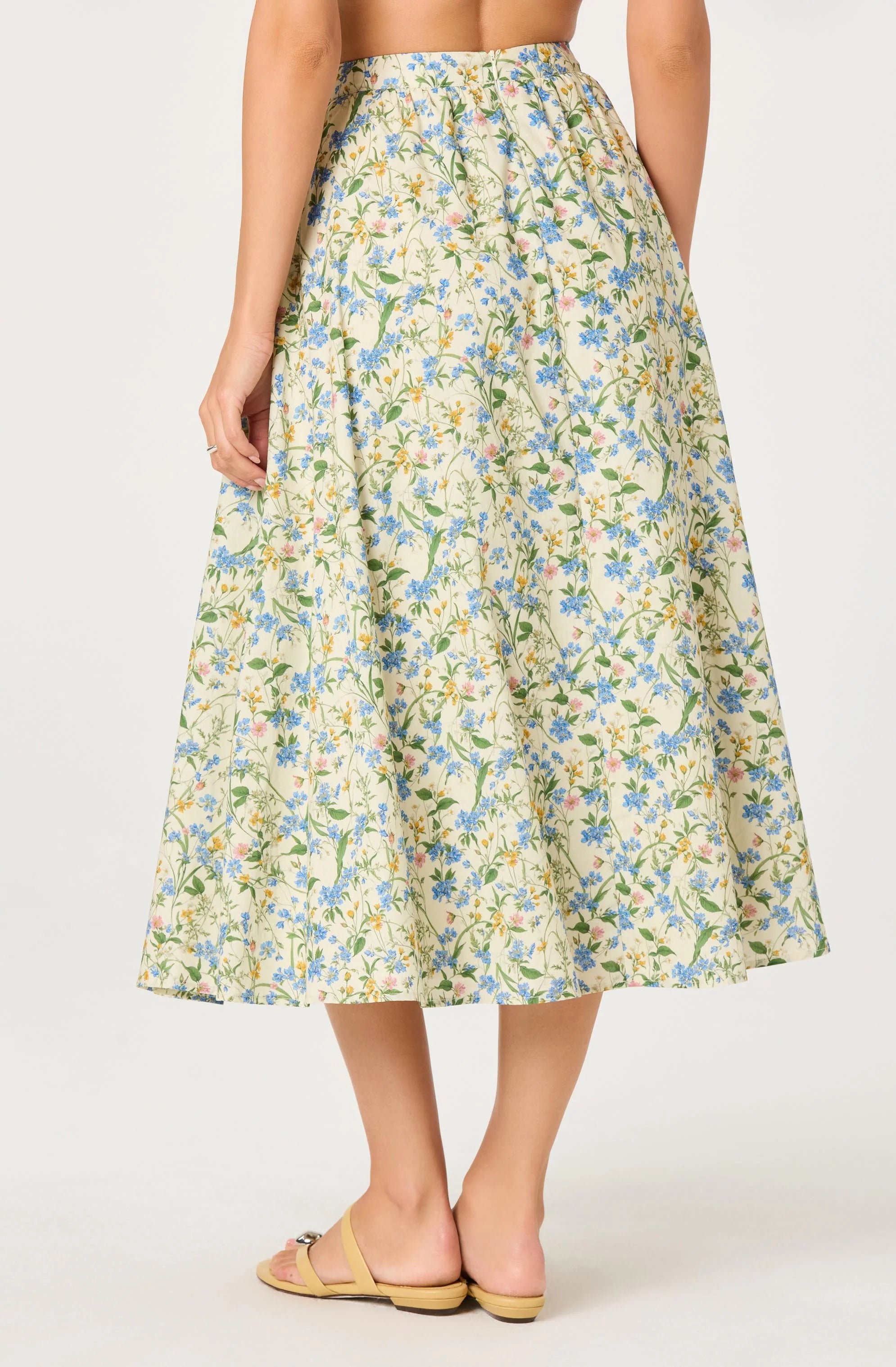 Floral Two-Piece Set - Blue/Green Multi
