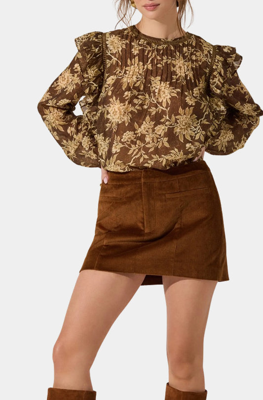Doria Skirt - Camel