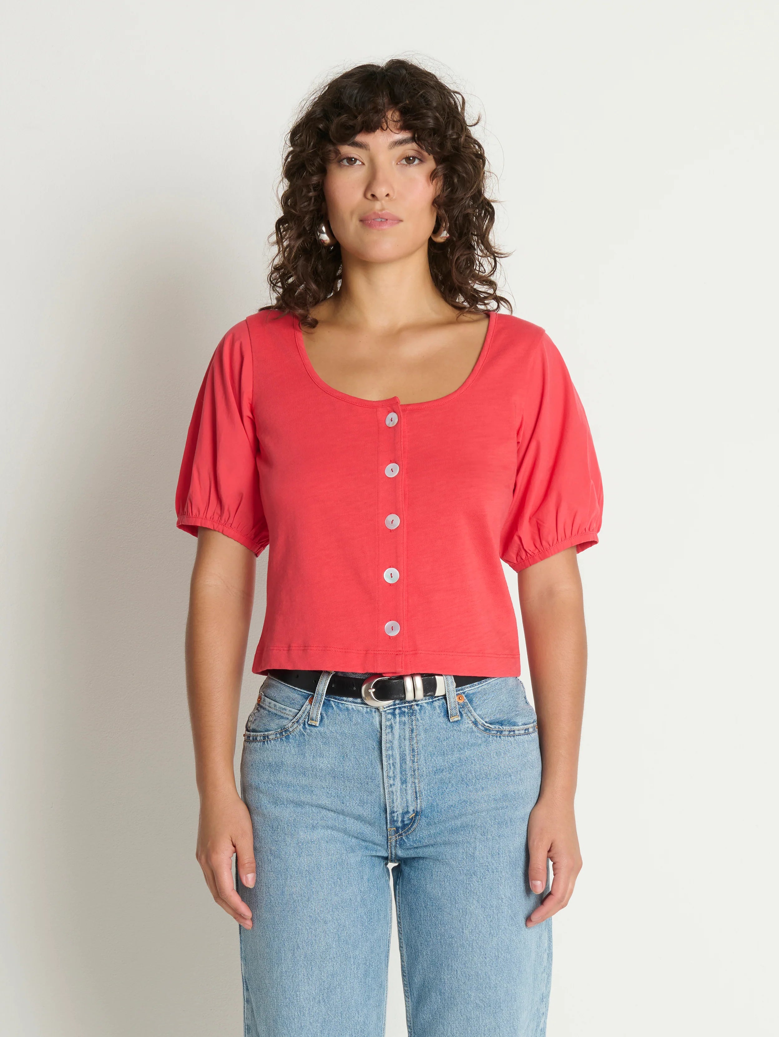 Alma Cropped Top - Flora