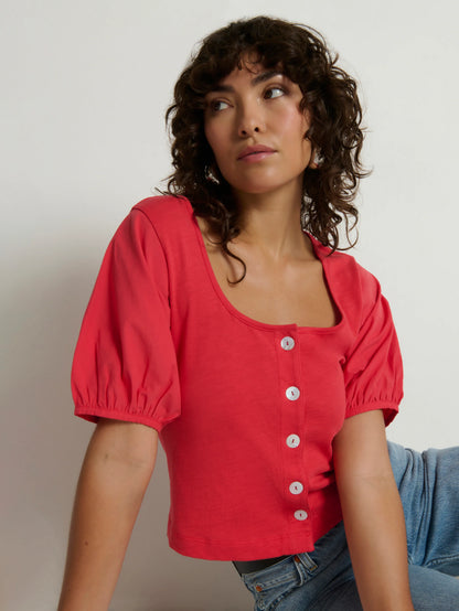 Alma Cropped Top - Flora