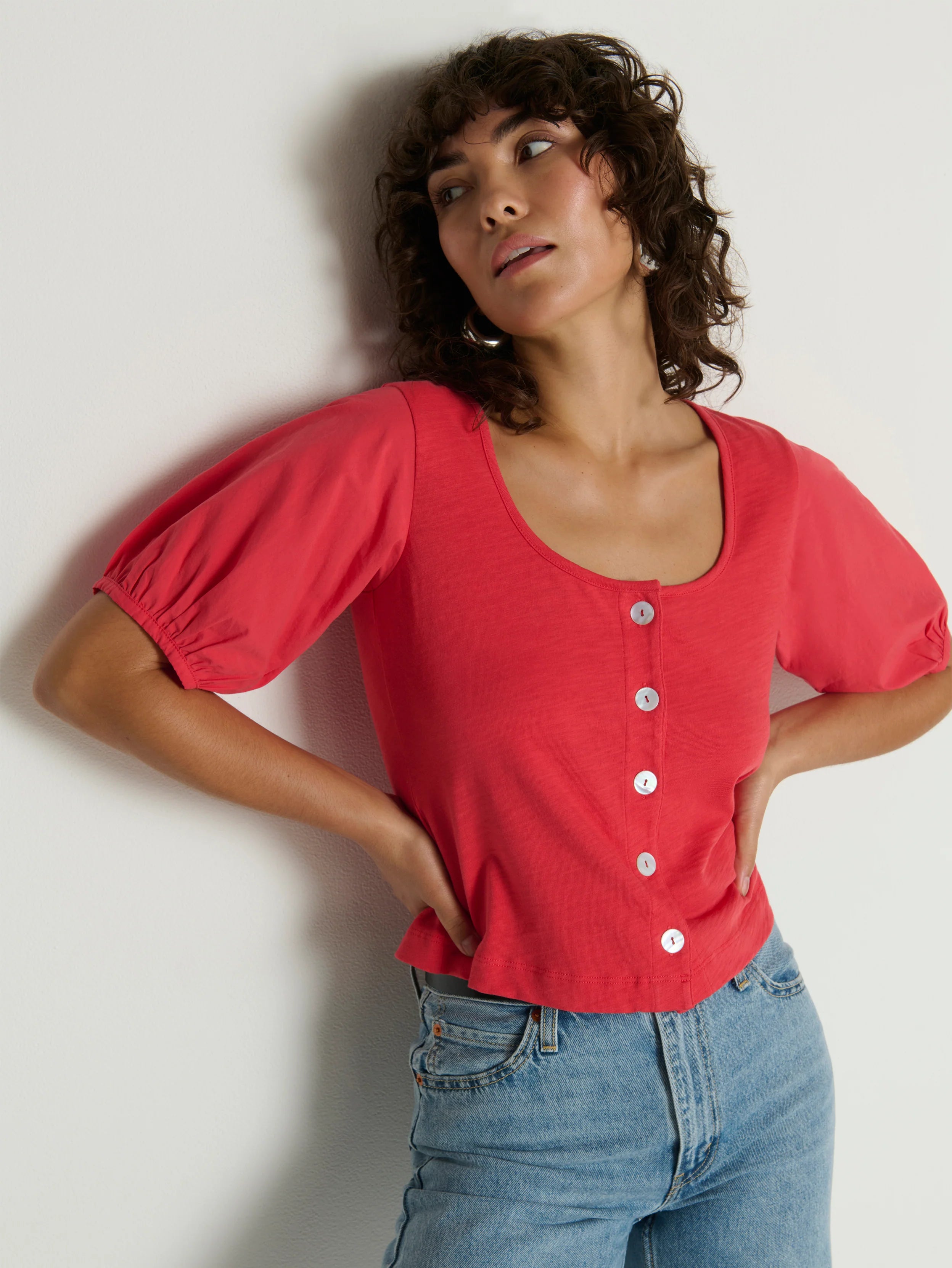 Alma Cropped Top - Flora