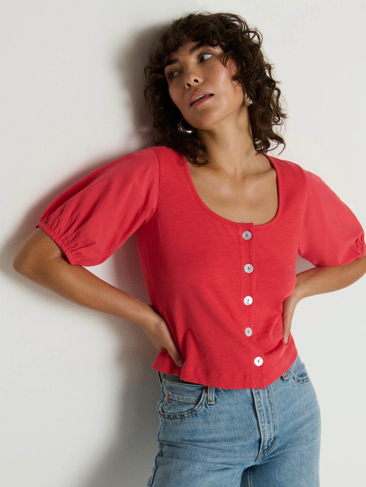 Alma Cropped Top - Flora