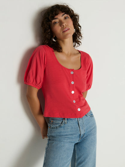 Alma Cropped Top - Flora