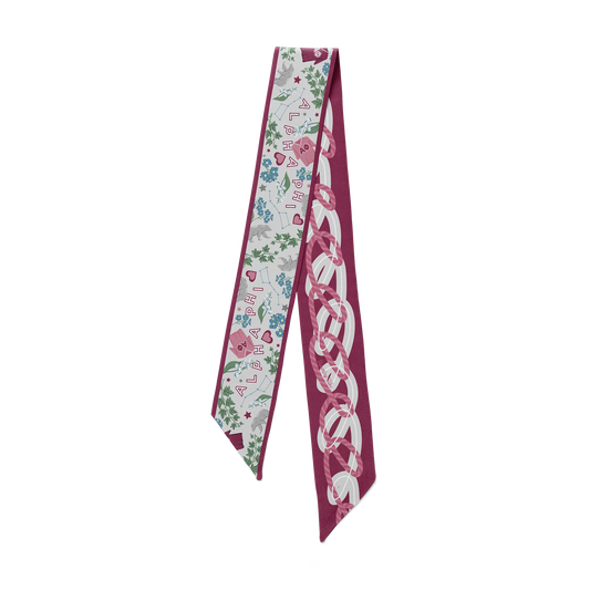 Saturday Silks - Alpha Phi Skinny Scarf