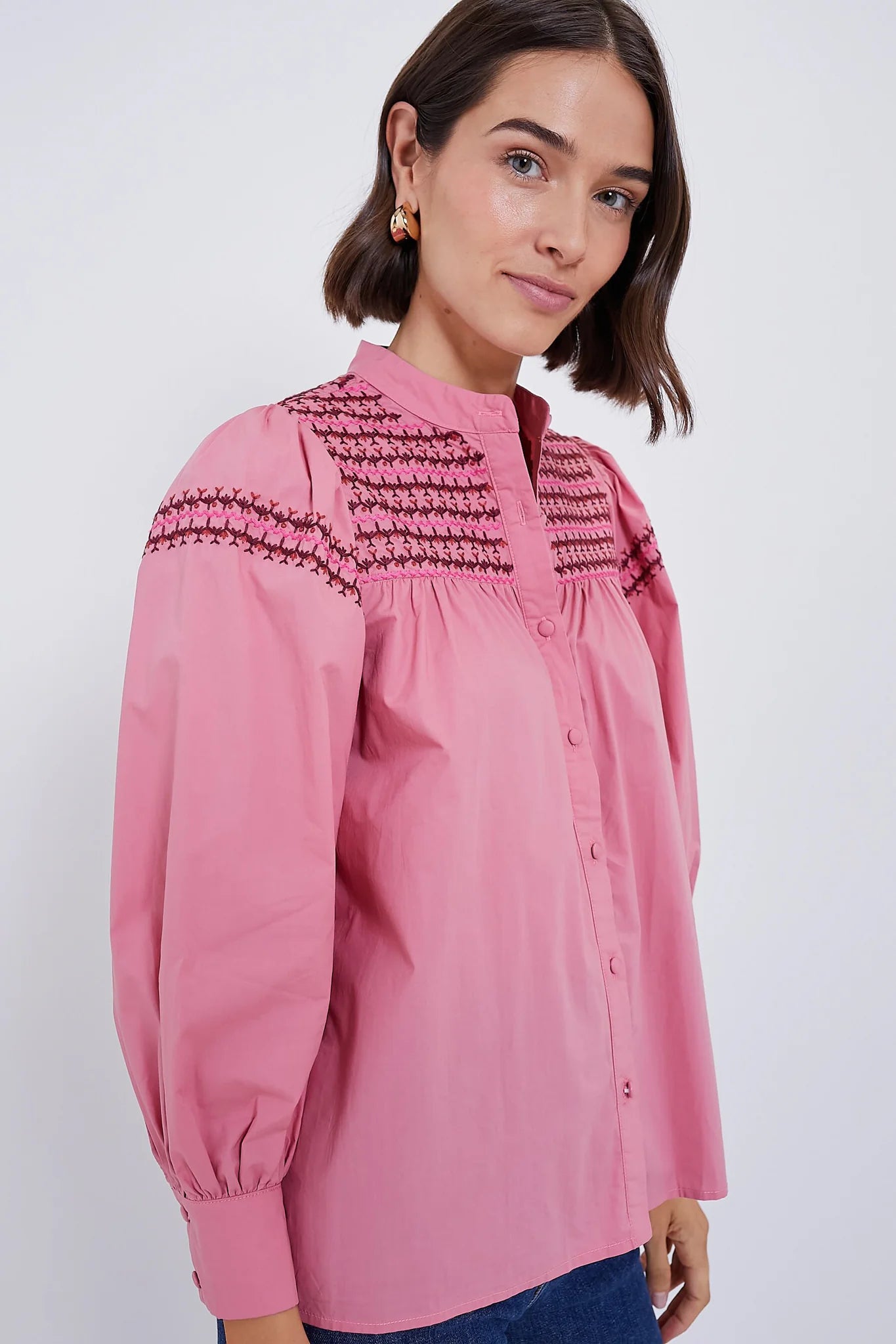 The Shirt - Long Sleeve Saylor Shirt - Rose