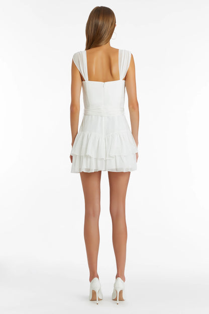 Amanda Uprichard - Kendra Skort Romper - Ivory