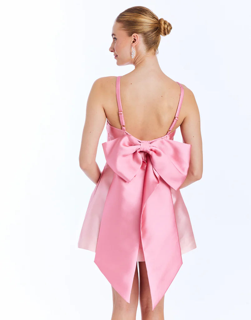 Mestiza - Aniston Convertible™ Bow Mini Dress - Pink Ombre