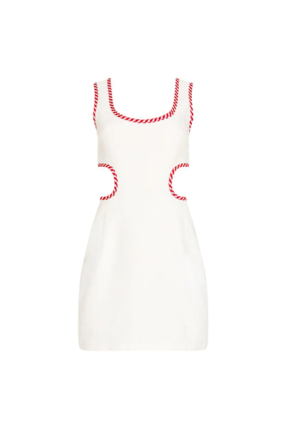 Beeba Dress - Ivory Red