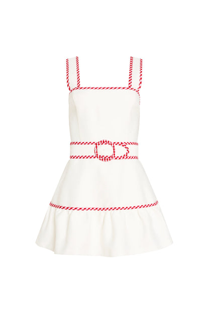 Kassy Romper - Ivory Red