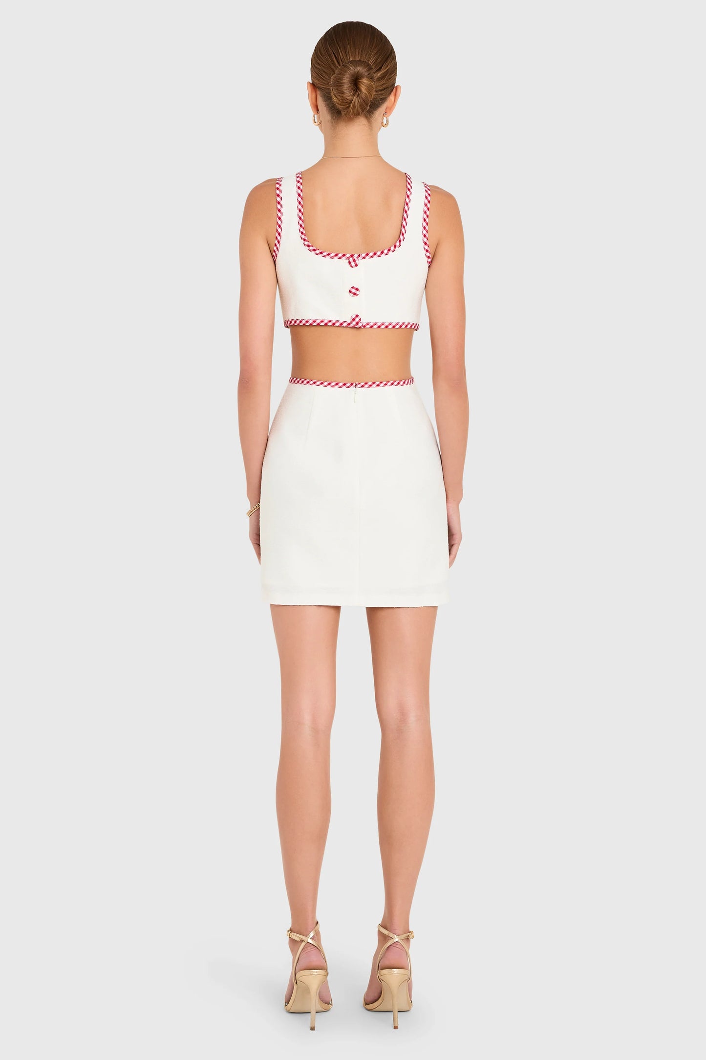 Beeba Dress - Ivory Red