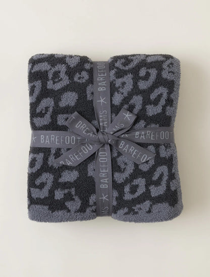 Barefoot Dreams - CozyChic® Barefoot in the Wild® Throw - Graphite/Carbon