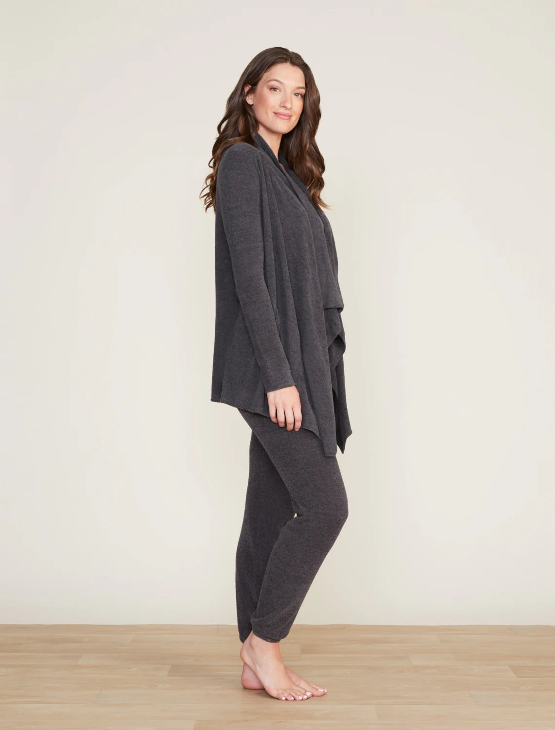 CozyChic Ultra Lite® Hi/lo Cardi - Carbon - Spinout