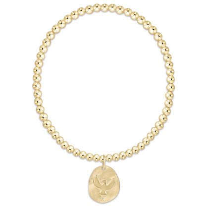 Classic Gold 3mm Bracelet - Inspire America Gold Disc