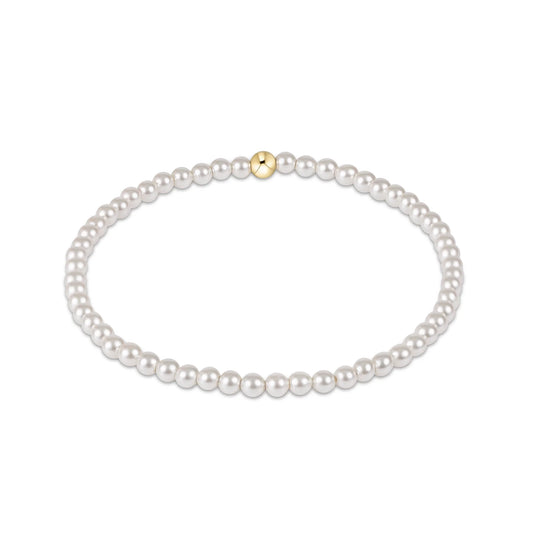 Classic Pearl 3mm Bead Bracelet