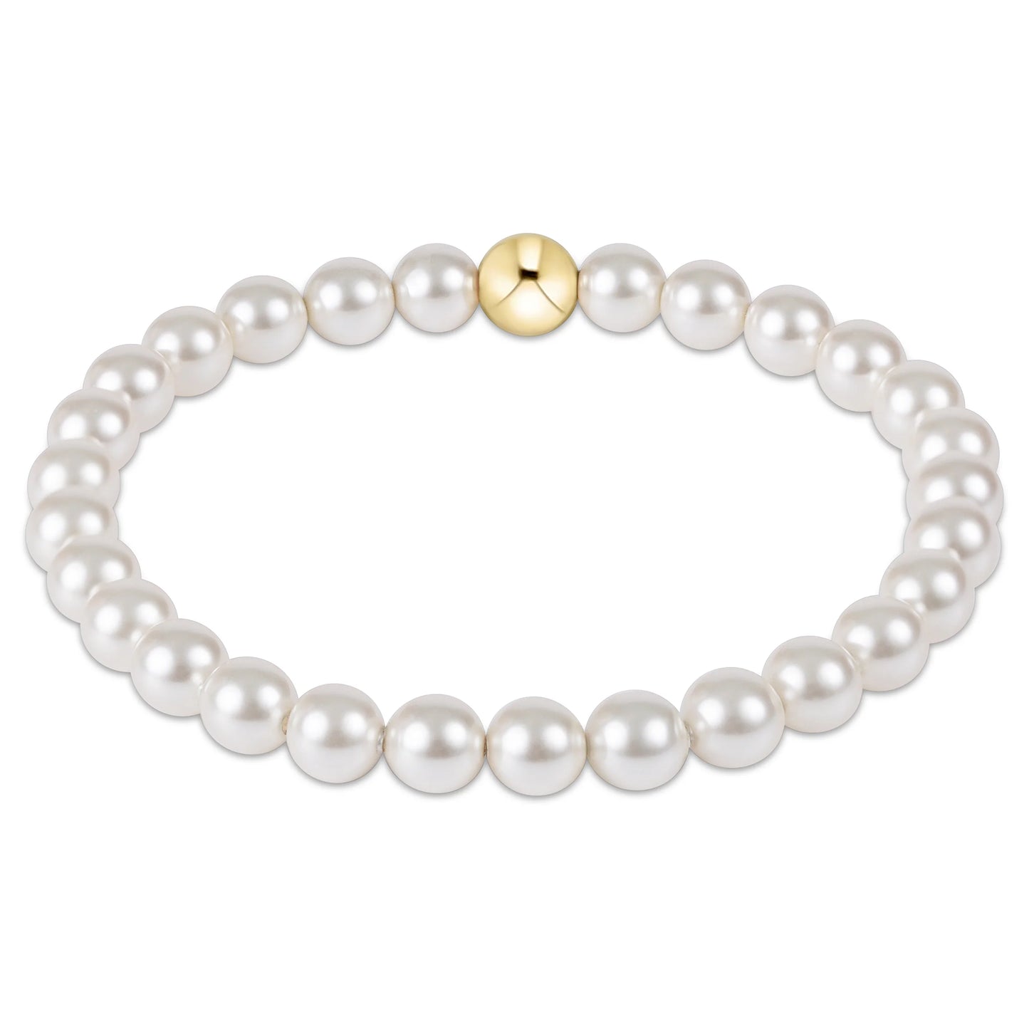 Classic Pearl 6mm Bead Bracelet