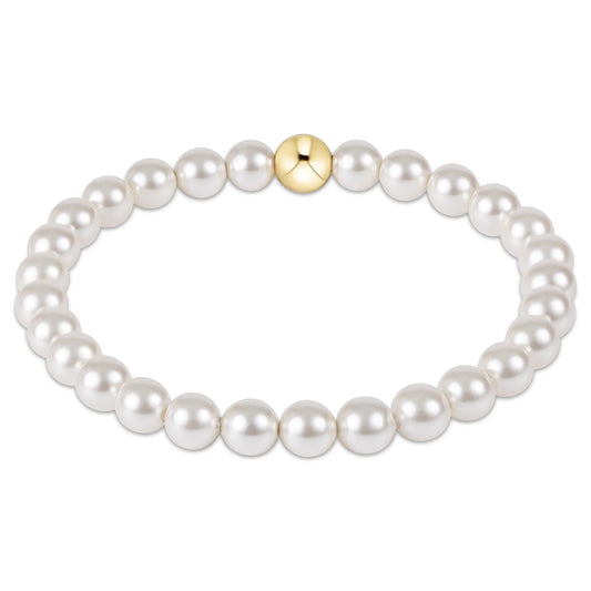 Classic Pearl 6mm Bead Bracelet
