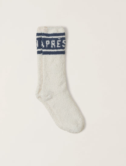 Barefoot Dreams - CozyChic® Apres Ski Socks - Cream / Lakeside