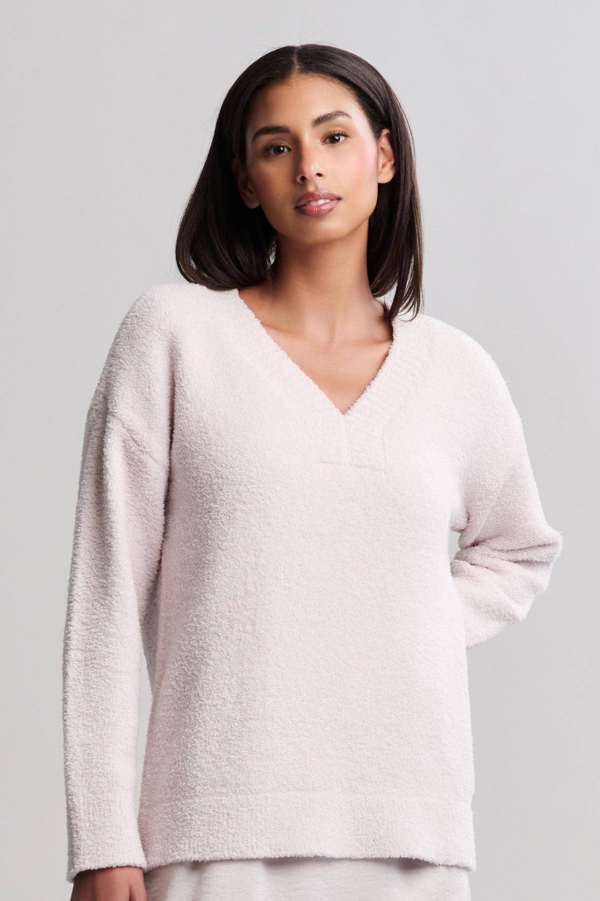 CozyChic® V-Neck Pullover - Sand Dune