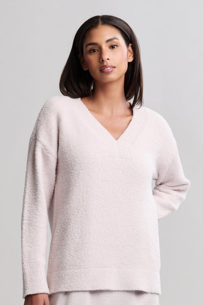 CozyChic® V-Neck Pullover - Sand Dune