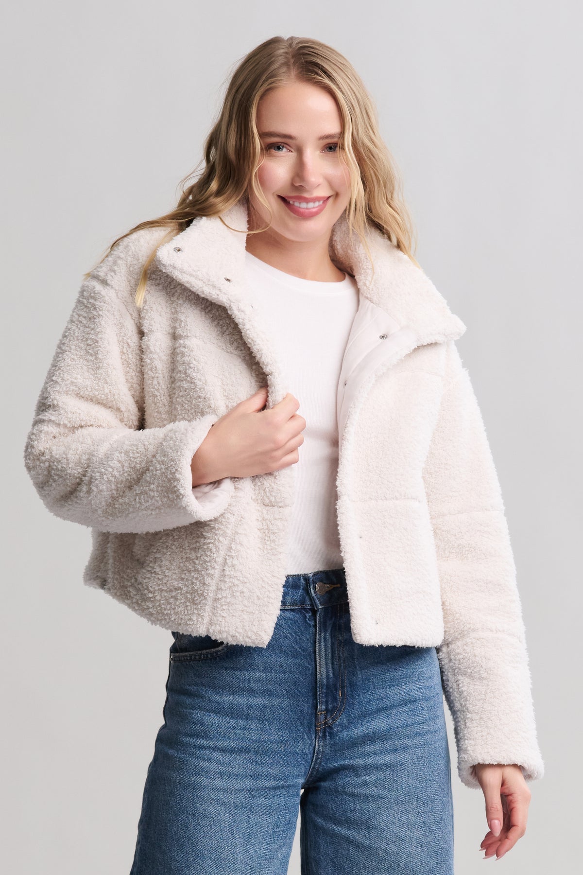 Brushed CozyChic® Puffer Jacket - Sand Dune