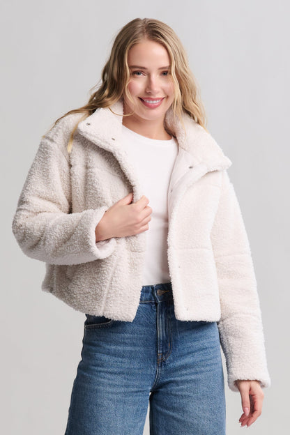 Brushed CozyChic® Puffer Jacket - Sand Dune
